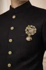 Gajraj Royale – Polki Elephant Brooch - Image 3