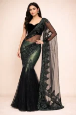 The Forest Glow Pre-Stitched Saree
