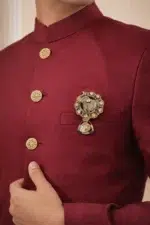 Gajraj Royale – Polki Elephant Brooch - Image 2