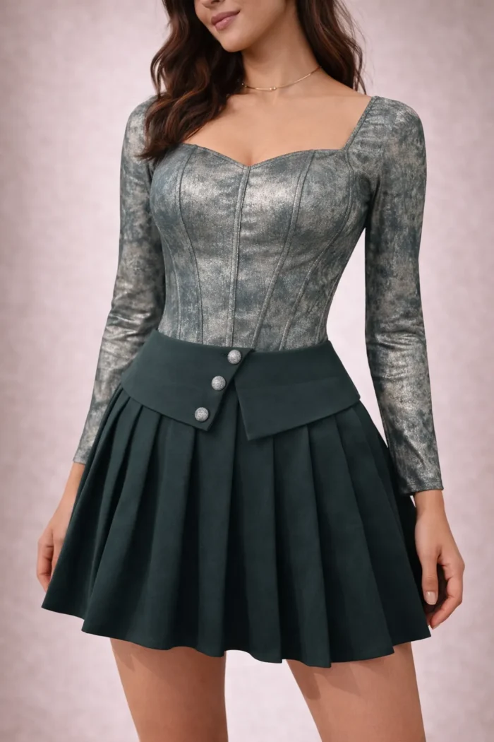 Midnight Muse Pleated Skirt - Image 7