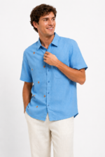 Ocean Thread Linen Shirt - Image 2
