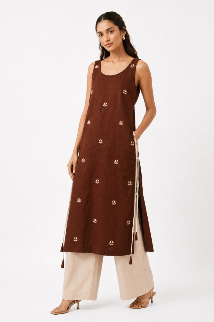 Cocoa Shell Kurti - Image 3